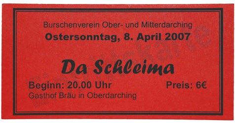 Bild einer Eintrittskarte